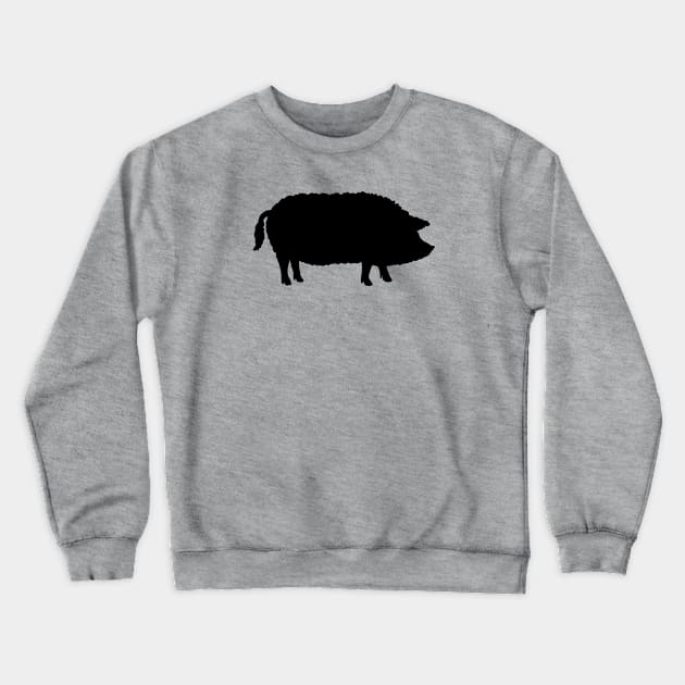 Mangalitsa Pig Silhouette Crewneck Sweatshirt by Coffee Squirrel